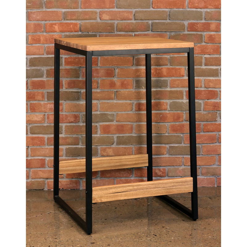 Union Rustic Corrine 3 Piece Counter Height Solid Wood Dining Set